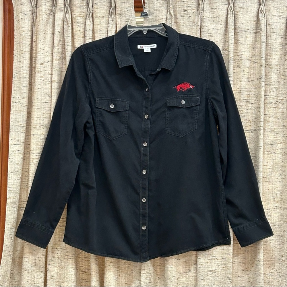 Cutter & Buck Arkansas Razorback Long Sleeve Button Up Shirt - XL